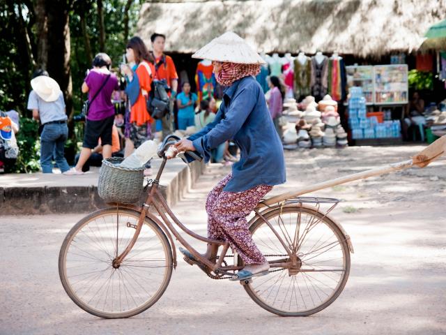 Cycling in Laos