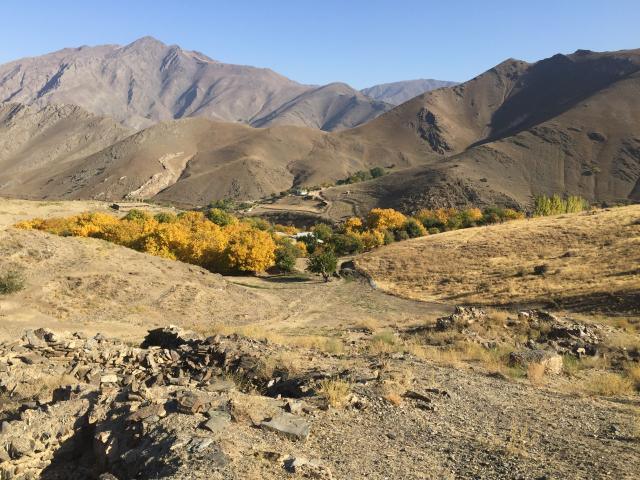 Hike between guesthouses