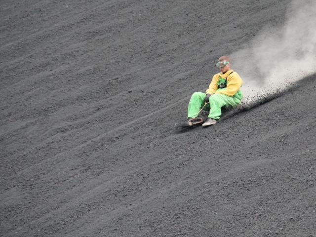 Sled or hike down Cerro Negro Volcano