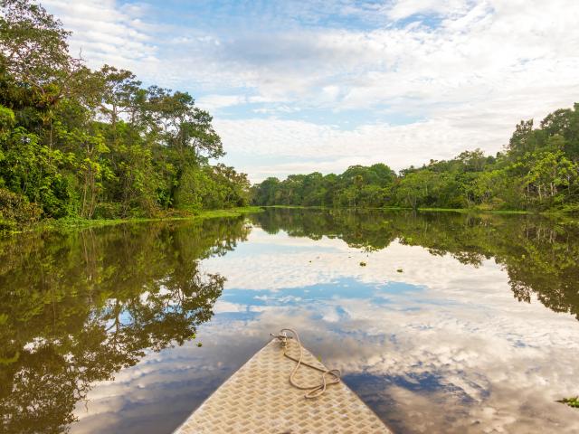 Canoe on the Oxbow Lake