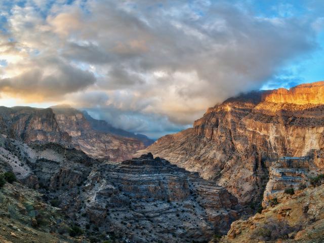 Admire the Hajar Mountains