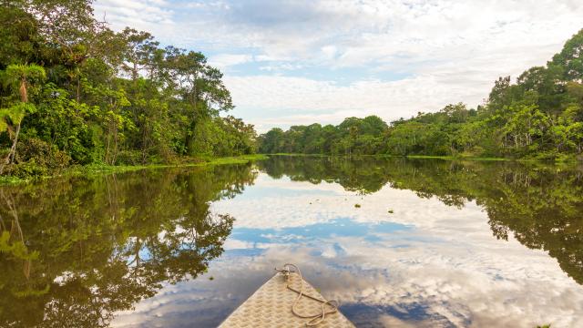 Canoe on the Oxbow Lake