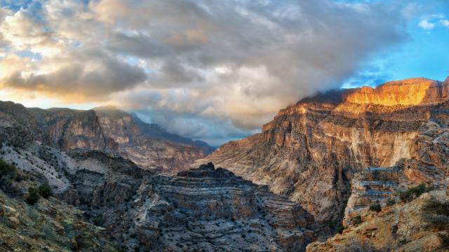 Admire the Hajar Mountains