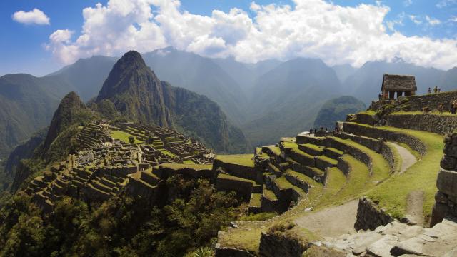 Get a panorama of Machu Picchu