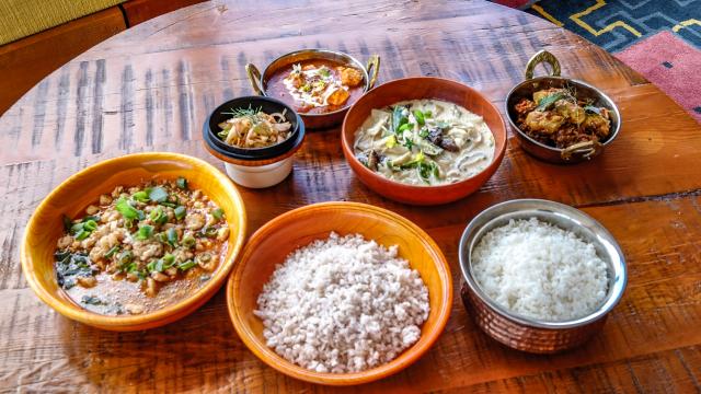 Enjoy a farmhouse lunch with locals