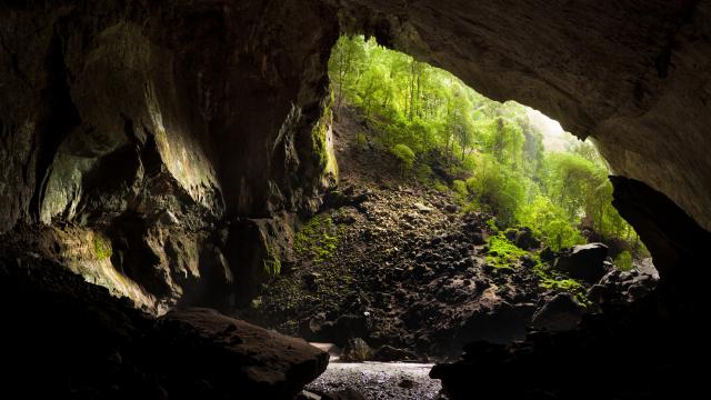 Visit impressive limestone caves