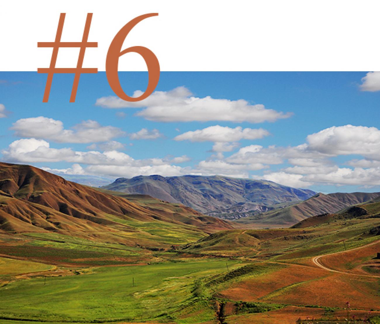 The Caucasus mountains in Azerbaijan's 