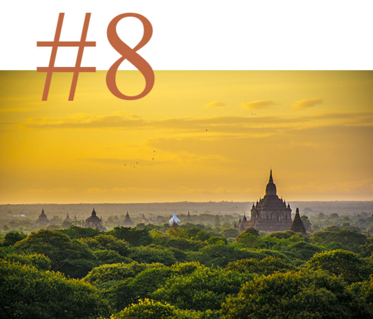 Myanmar  at sunset