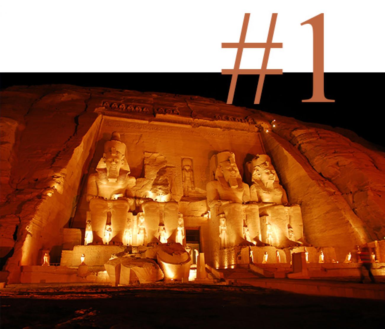 Visiting Luxor in Egypt in February at night
