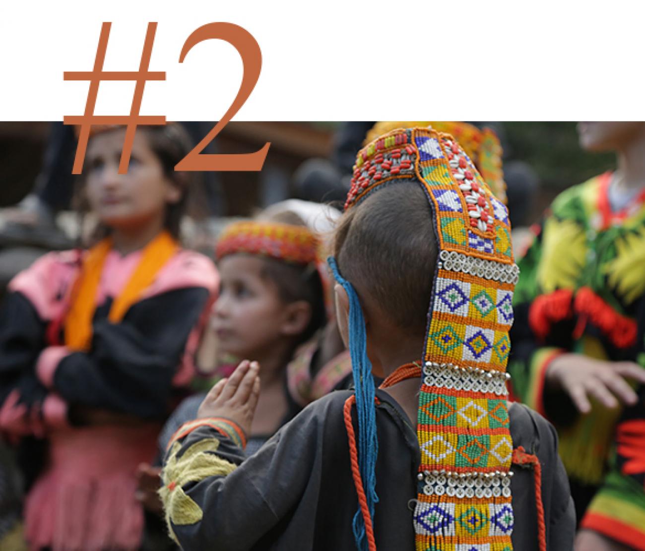 The Kalash festival attire