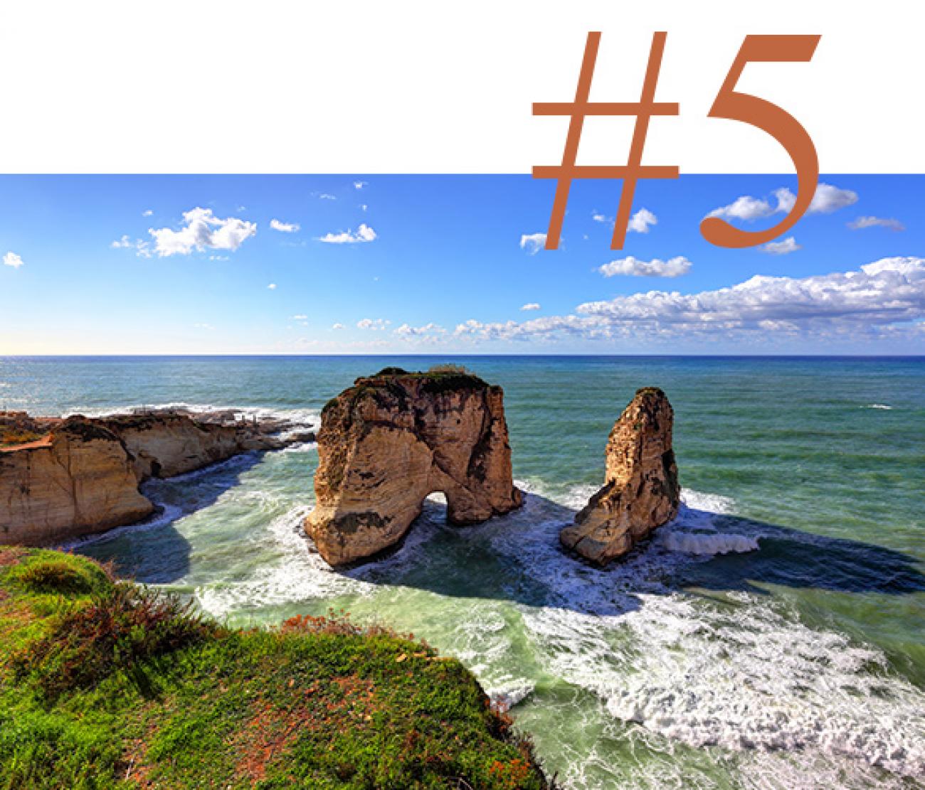Lebanon's coastline